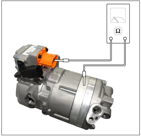 Electric A/C Compressor inverter inspection