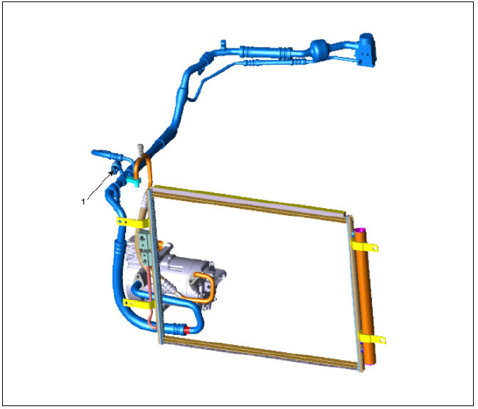 A/C Pressure Transducer Components and components location