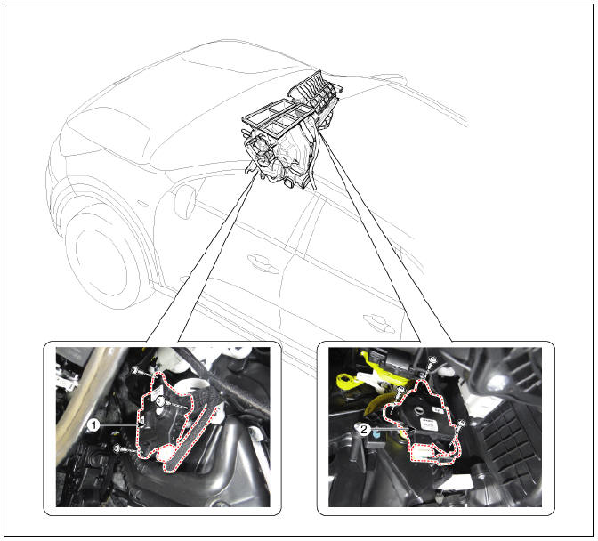 Temperature Control Actuator Components and components location