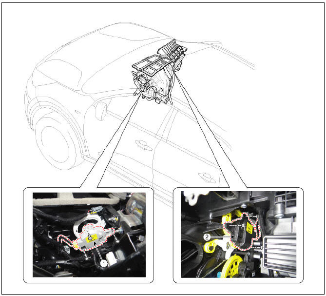 Mode Control Actuator Components and components location