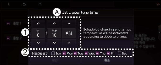 Departure time