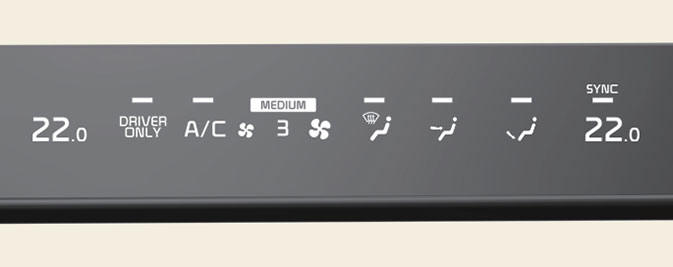 Climate control panel - Type B