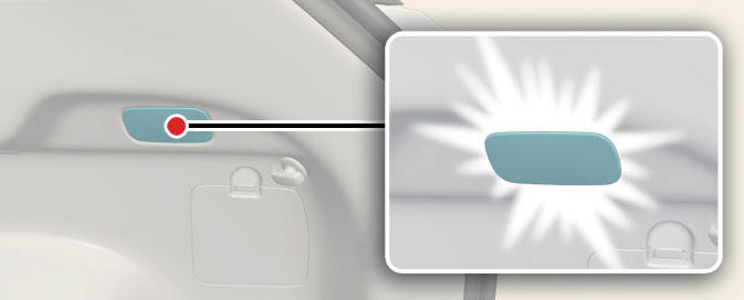 Luggage space lamp