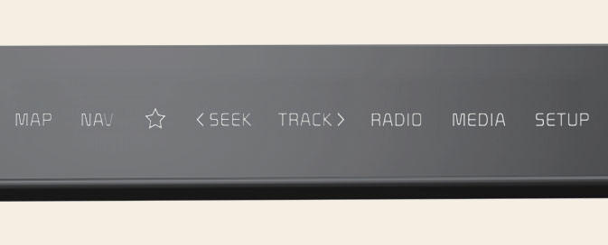 Infotainment control panel