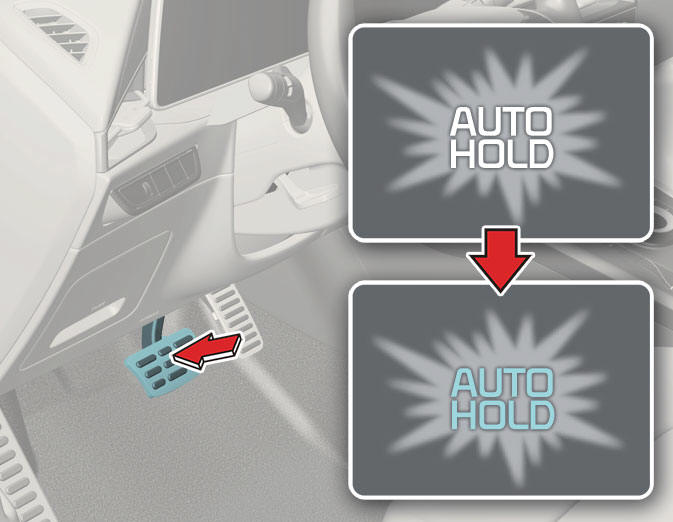 Applying AUTO HOLD