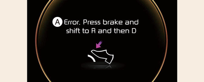 Shift dial SBW type of LCD display messages