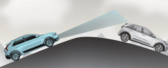 Driving on a sloped road