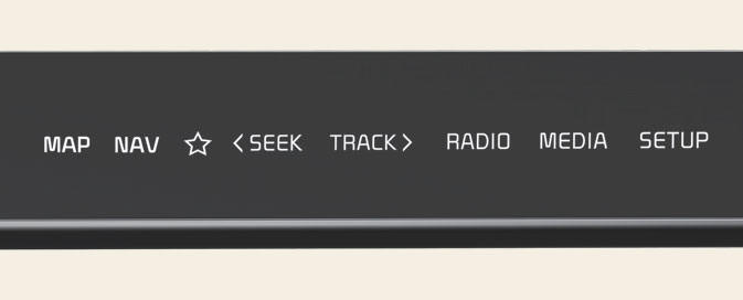 Infotainment control panel