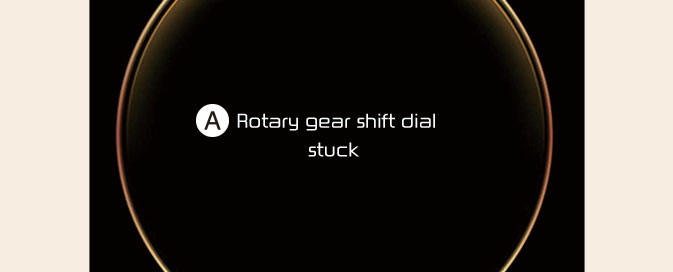 Shift dial SBW type of LCD display messages