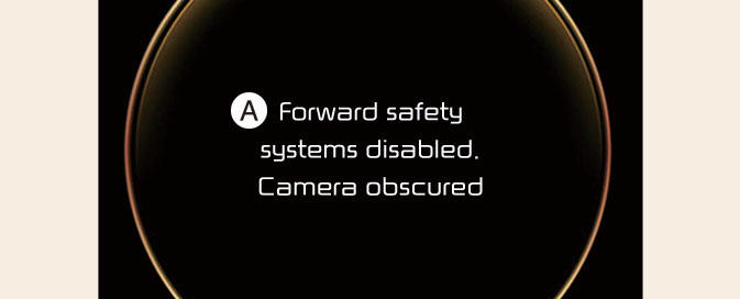 Forward Collision-Avoidance Assist disabled