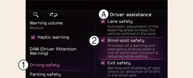 Blind-spot safety