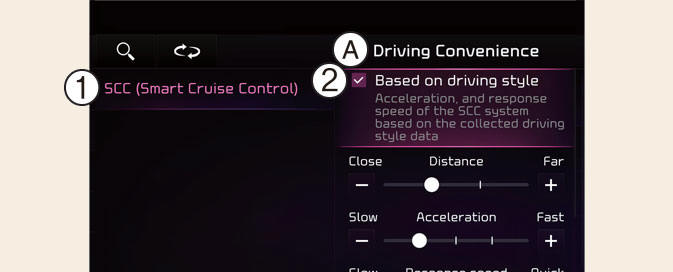 Based on driving style (if equipped)