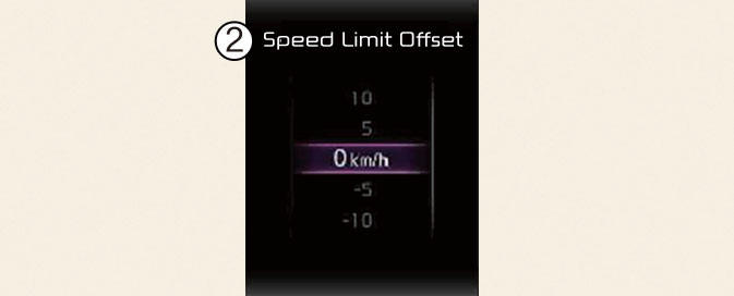Speed limit offset