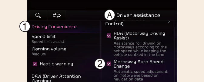 Highway Auto Speed Change