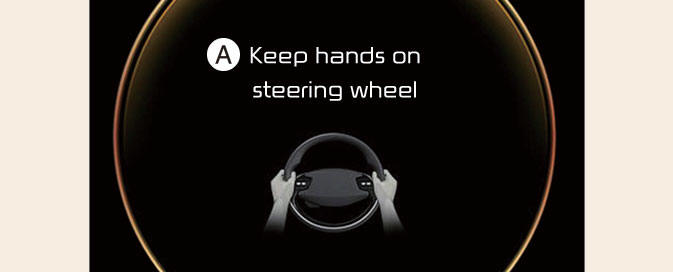 Hands-off warning