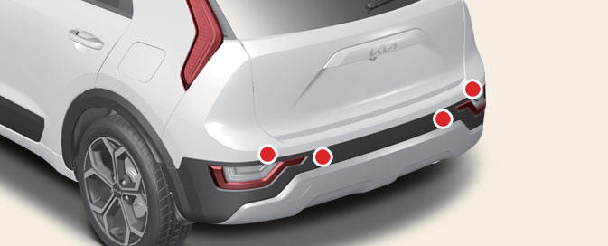 Rear ultrasonic sensors