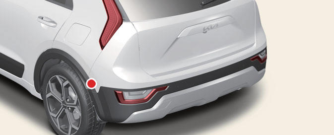 Rear side ultrasonic sensors