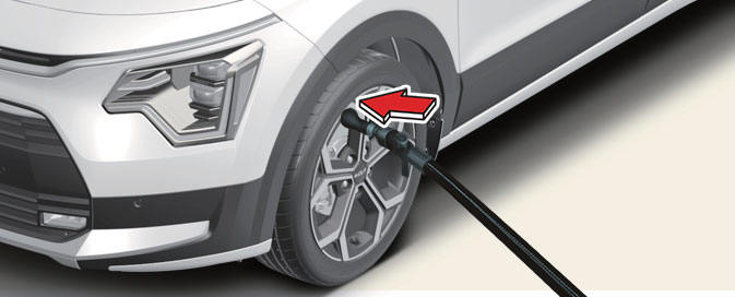 Checking tire inflation pressure