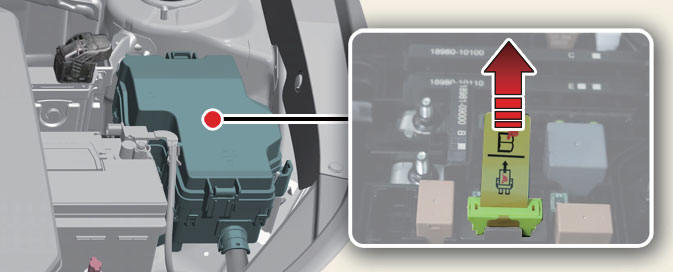 High voltage cut-off switch