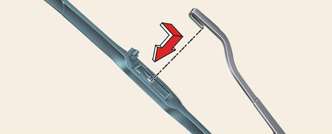 Replacing the front wiper blade (Kia Niro EV)