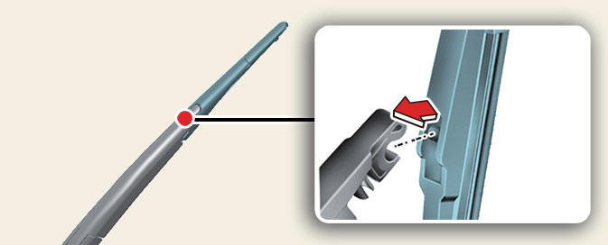 Replacing rear wiper blade