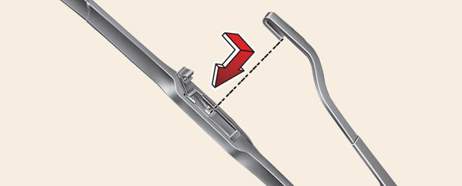 Replacing the front wiper blade (Kia NIRO Hybrid)