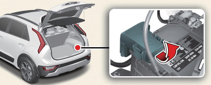 Engine compartment fuse panel (Battery terminal cover) (For Plug-in Hybrid)