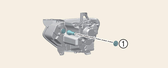 Replacing front turn signal lamp (Bulb type) 