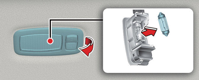 Replacing vanity mirror lamp (Bulb type)