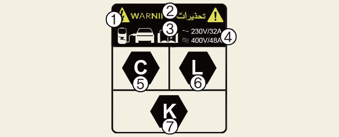 Electric charging label (For Europe)