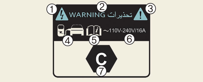 Electric charging label (For Europe)