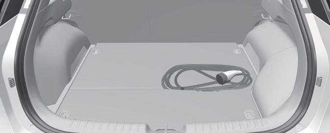 Charging cable storage (if equipped)