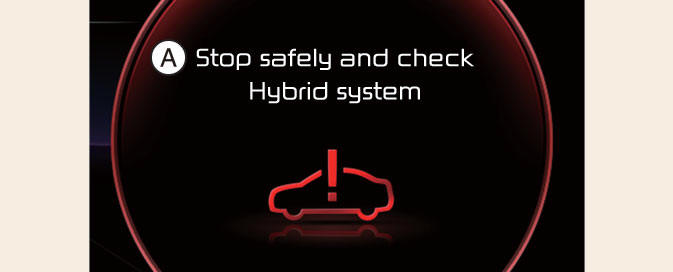 Check Hybrid system. Stop safely