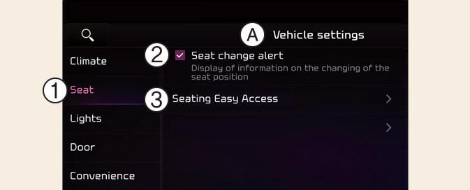 Infotainment system ( Information is inherent only Kia Niro EV) 