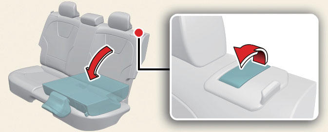 Folding rear seatback