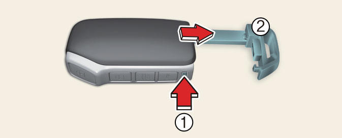 Removing the mechanical key from the smart key