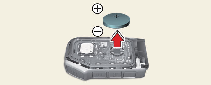 Replacing the key battery