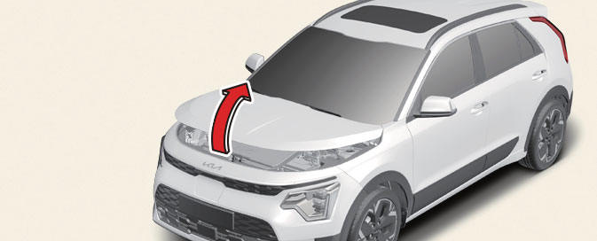 Opening/closing the hood