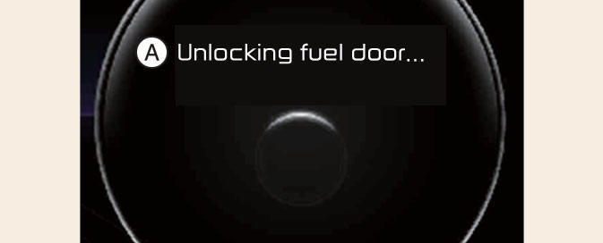 Opening the fuel filler door (Plug-in hybrid vehicle)