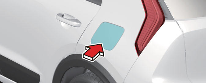 Opening the fuel filler door (Plug-in hybrid vehicle)
